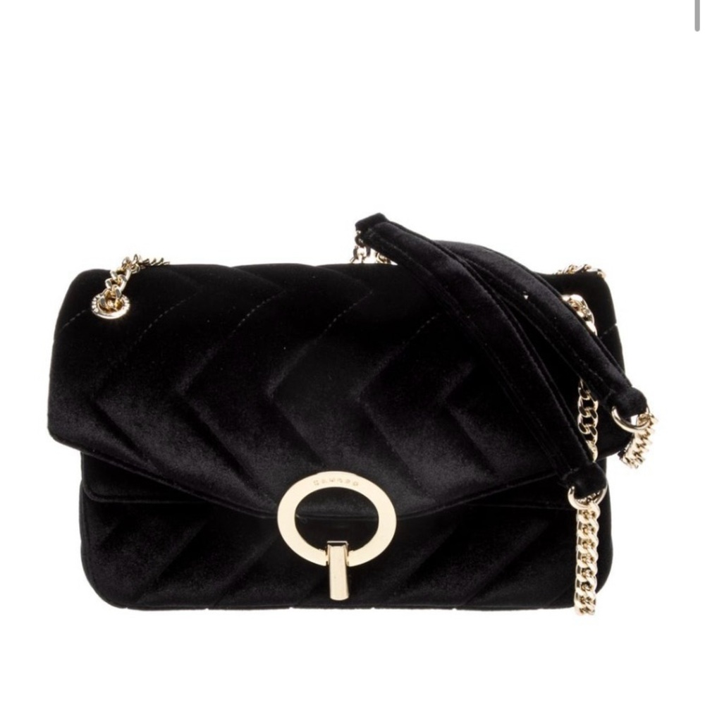 Like New Sandro Velvet quilted Shoulder Bag